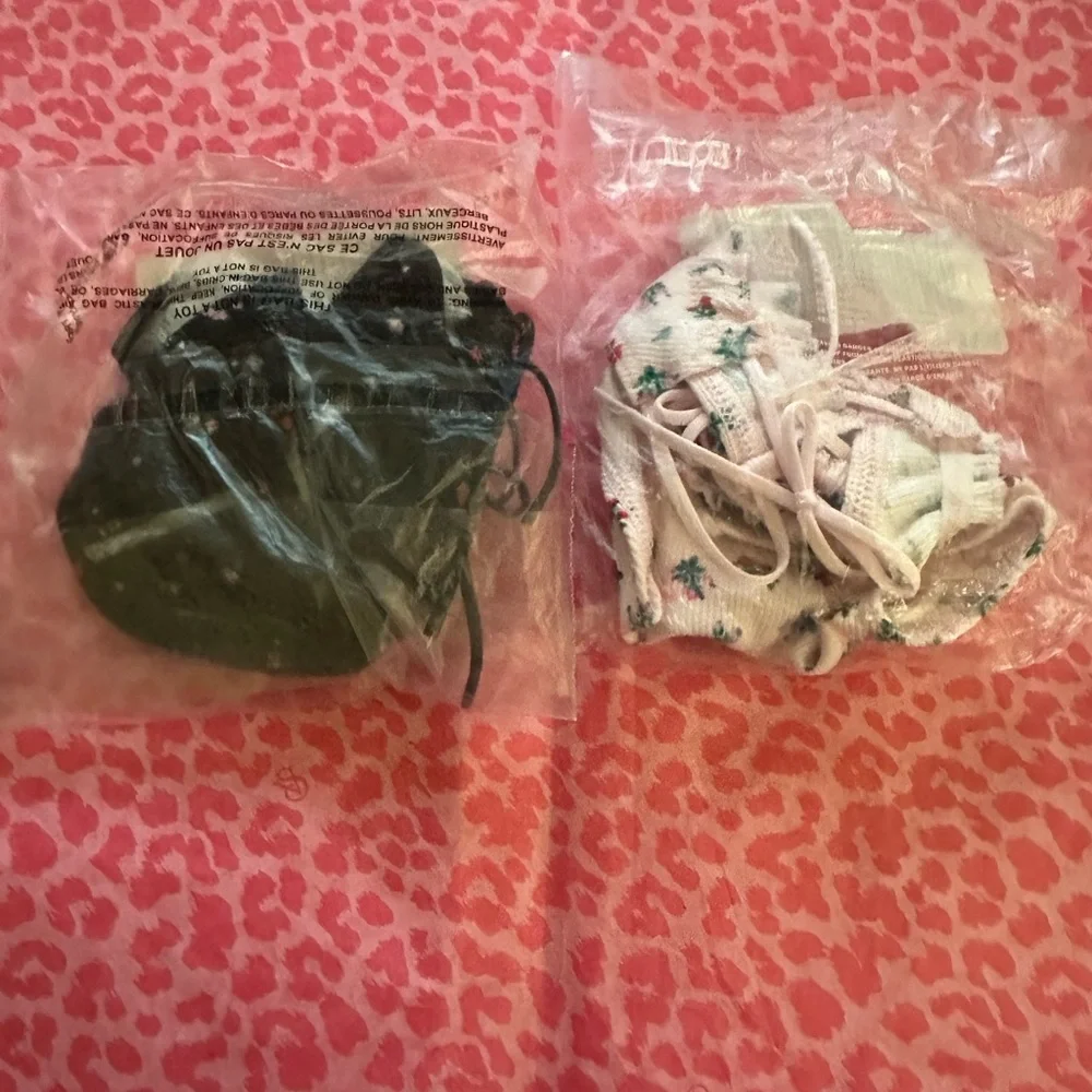Victoria's Secret Floral Thong Set of Two Panties - Picture 2 of 2